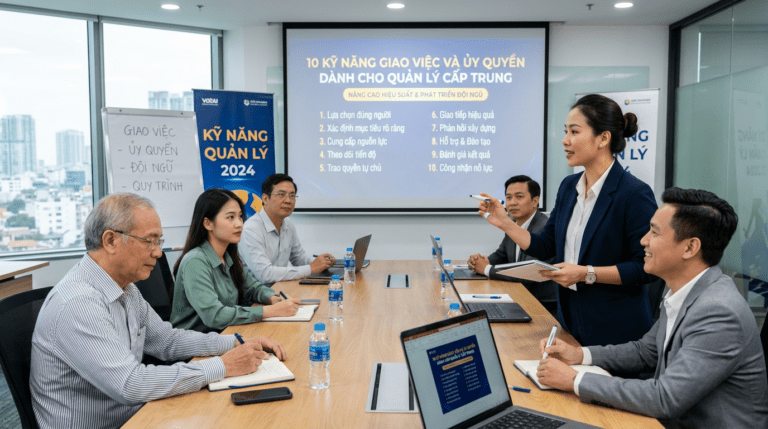 10 kỹ năng giao việc và ủy quyền dành cho quản lý cấp trung