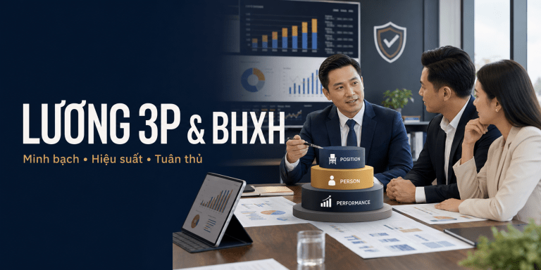 Hướng dẫn phân bổ P1, P2, P3 và phúc lợi trong hệ thống lương 3P nhằm kiểm soát chi phí BHXH đúng bản chất, minh bạch và phù hợp quy định.