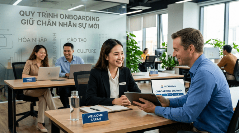 Quy trình onboarding (thử việc) giúp giữ chân nhân sự mới